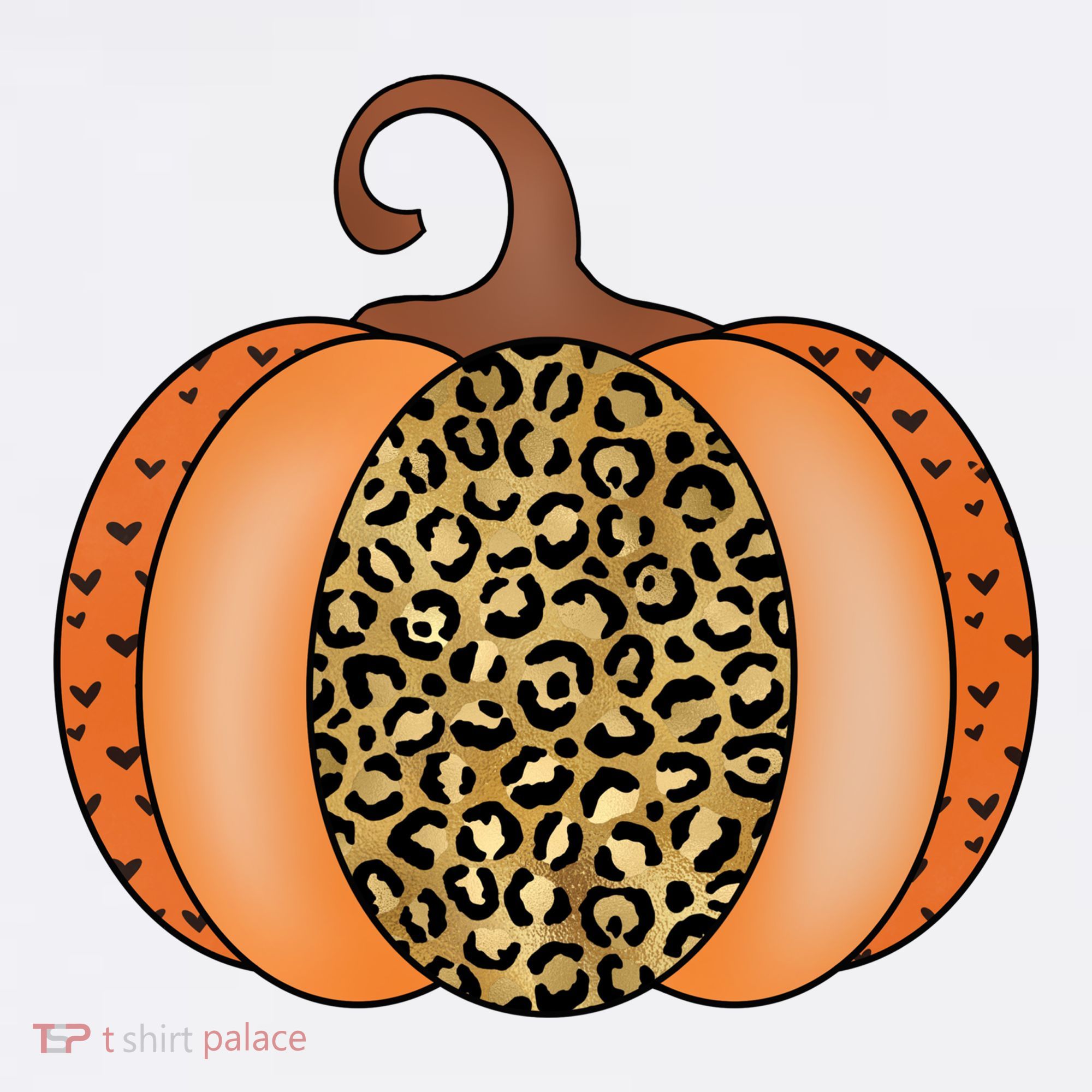 Leopard Pumpkin Fall Holiday Kids Sweatshirt