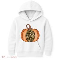 Leopard Pumpkin Fall Holiday Kids Hoodie thumb 0
