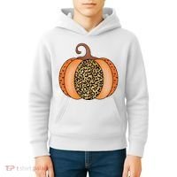 Leopard Pumpkin Fall Holiday Kids Hoodie thumb 4
