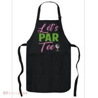 Let's Par Funny Golf Golfer Girl Women Golfing Party Apron thumb 0