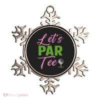 Let's Par Funny Golf Golfer Girl Women Golfing Party Ornament thumb 0
