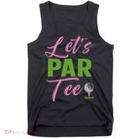 Let's Par Funny Golf Golfer Girl Women Golfing Party Tank Top thumb 0