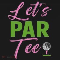 Let's Par Funny Golf Golfer Girl Women Golfing Party Tank Top thumb 6