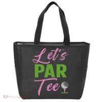 Let's Par Funny Golf Golfer Girl Women Golfing Party Tote Bag thumb 0