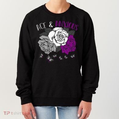 LGBT Pride Funny Asexuality Ace Asexual Flag Gift Asexual Women's Sweatshirt