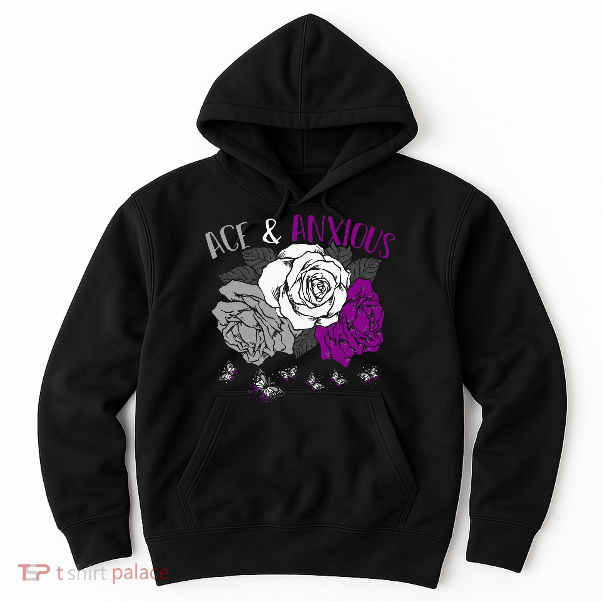 LGBT Pride Funny Asexuality Ace Asexual Flag Gift Asexual Hoodie