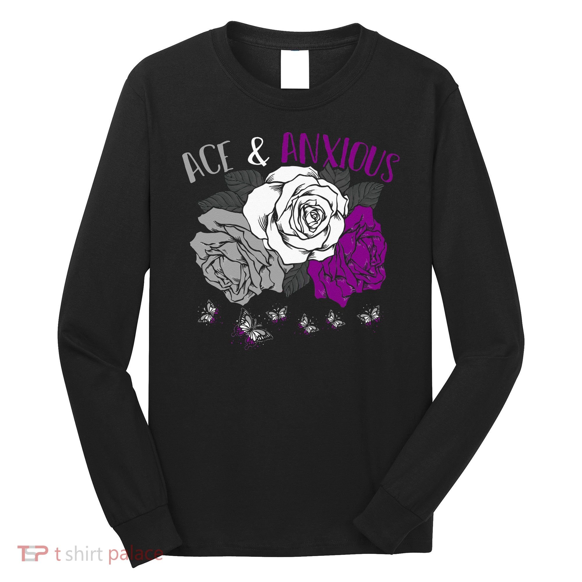 LGBT Pride Funny Asexuality Ace Asexual Flag Gift Asexual Long Sleeve Shirt