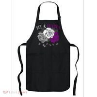LGBT Pride Funny Asexuality Ace Asexual Flag Gift Asexual Apron thumb 0