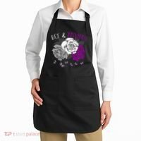 LGBT Pride Funny Asexuality Ace Asexual Flag Gift Asexual Apron thumb 2