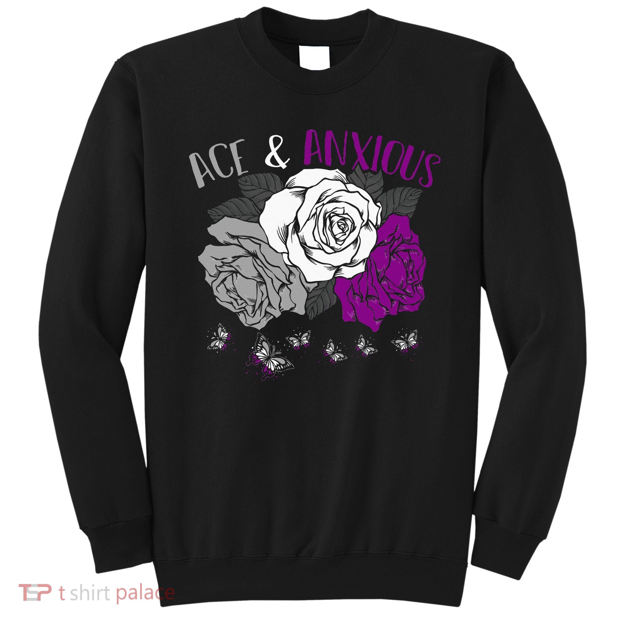 LGBT Pride Funny Asexuality Ace Asexual Flag Gift Asexual Sweatshirt
