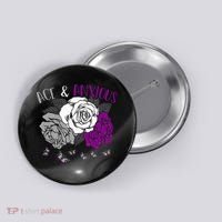 LGBT Pride Funny Asexuality Ace Asexual Flag Gift Asexual Button thumb 0