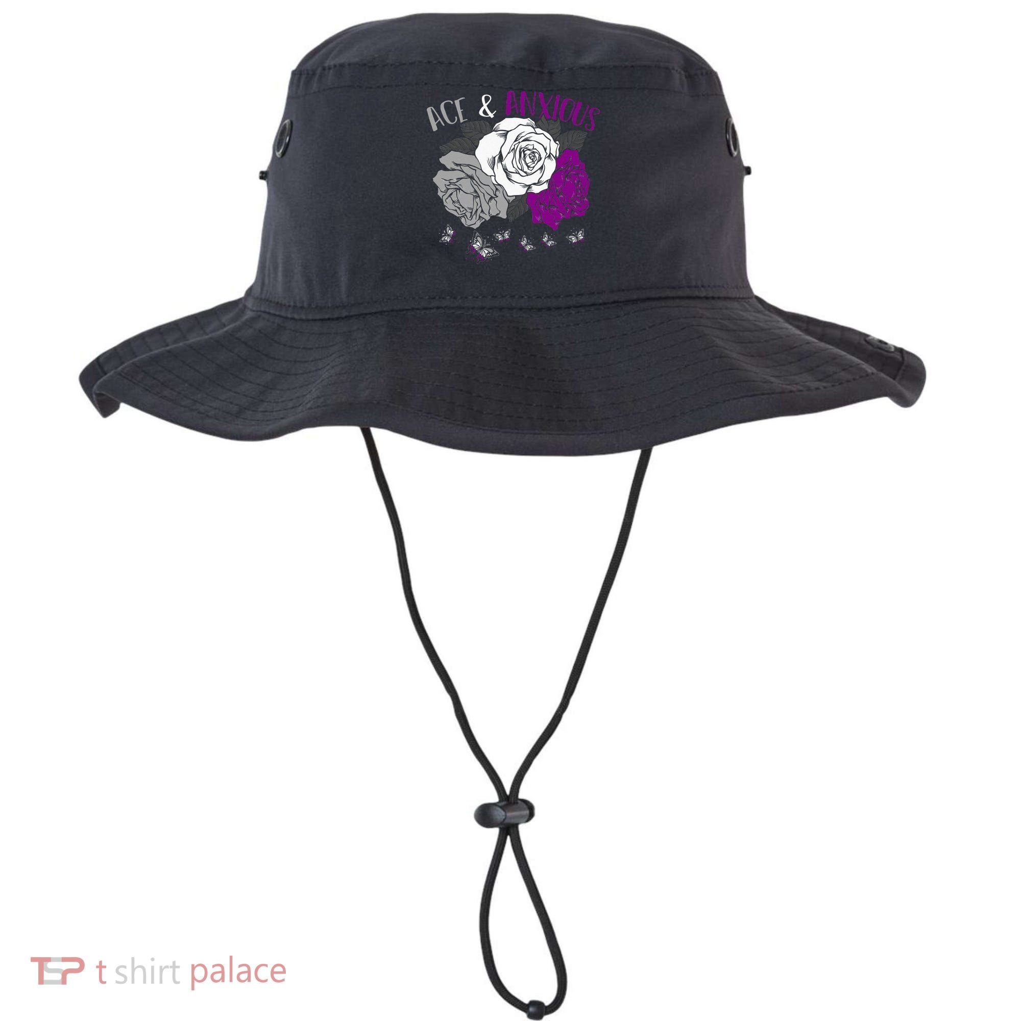 LGBT Pride Funny Asexuality Ace Asexual Flag Gift Asexual Bucket Hat