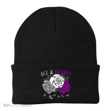 LGBT Pride Funny Asexuality Ace Asexual Flag Gift Asexual Beanie