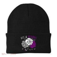 LGBT Pride Funny Asexuality Ace Asexual Flag Gift Asexual Beanie thumb 0