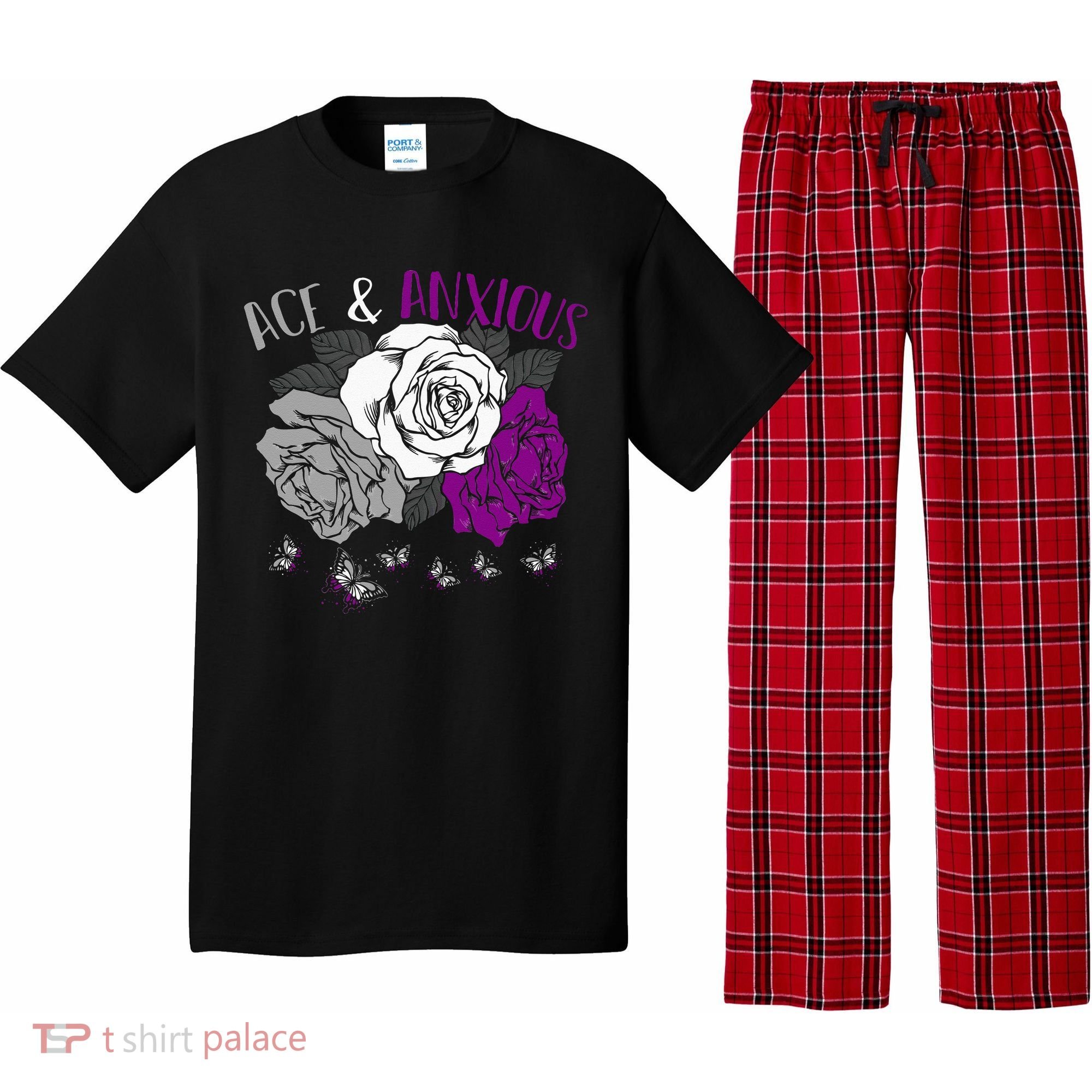 LGBT Pride Funny Asexuality Ace Asexual Flag Gift Asexual Pajama Set