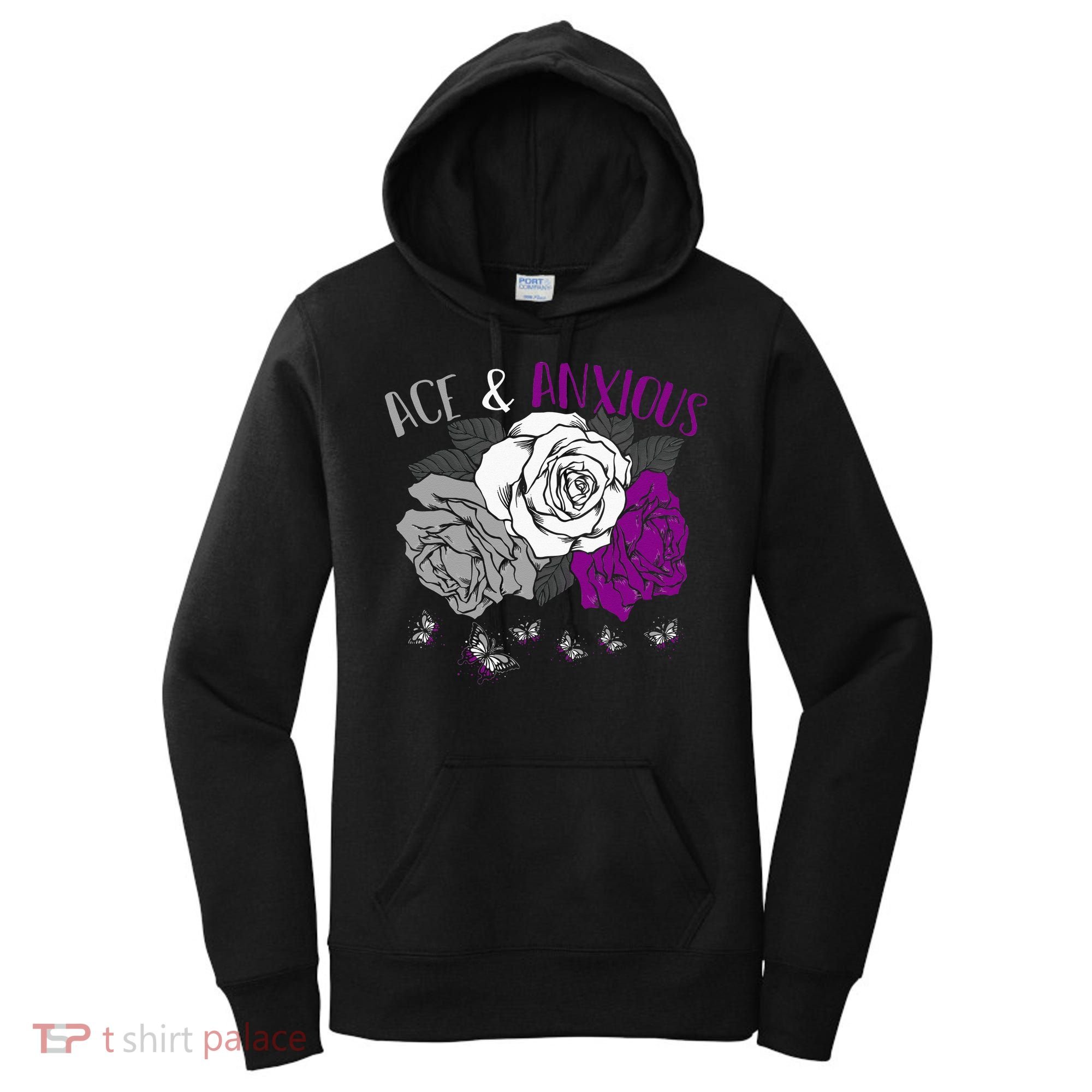 LGBT Pride Funny Asexuality Ace Asexual Flag Gift Asexual Women's Hoodie