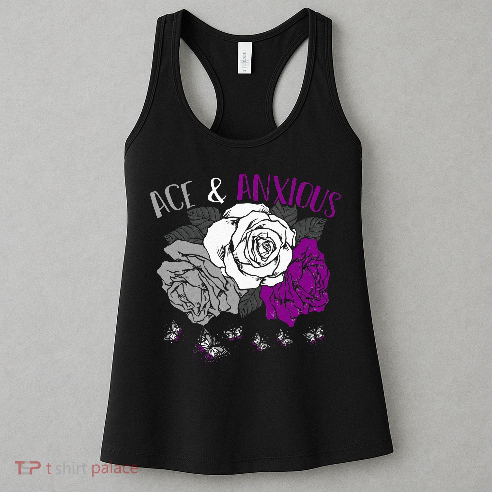LGBT Pride Funny Asexuality Ace Asexual Flag Gift Asexual Women's Tank Top