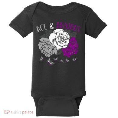 LGBT Pride Funny Asexuality Ace Asexual Flag Gift Asexual Baby Bodysuit
