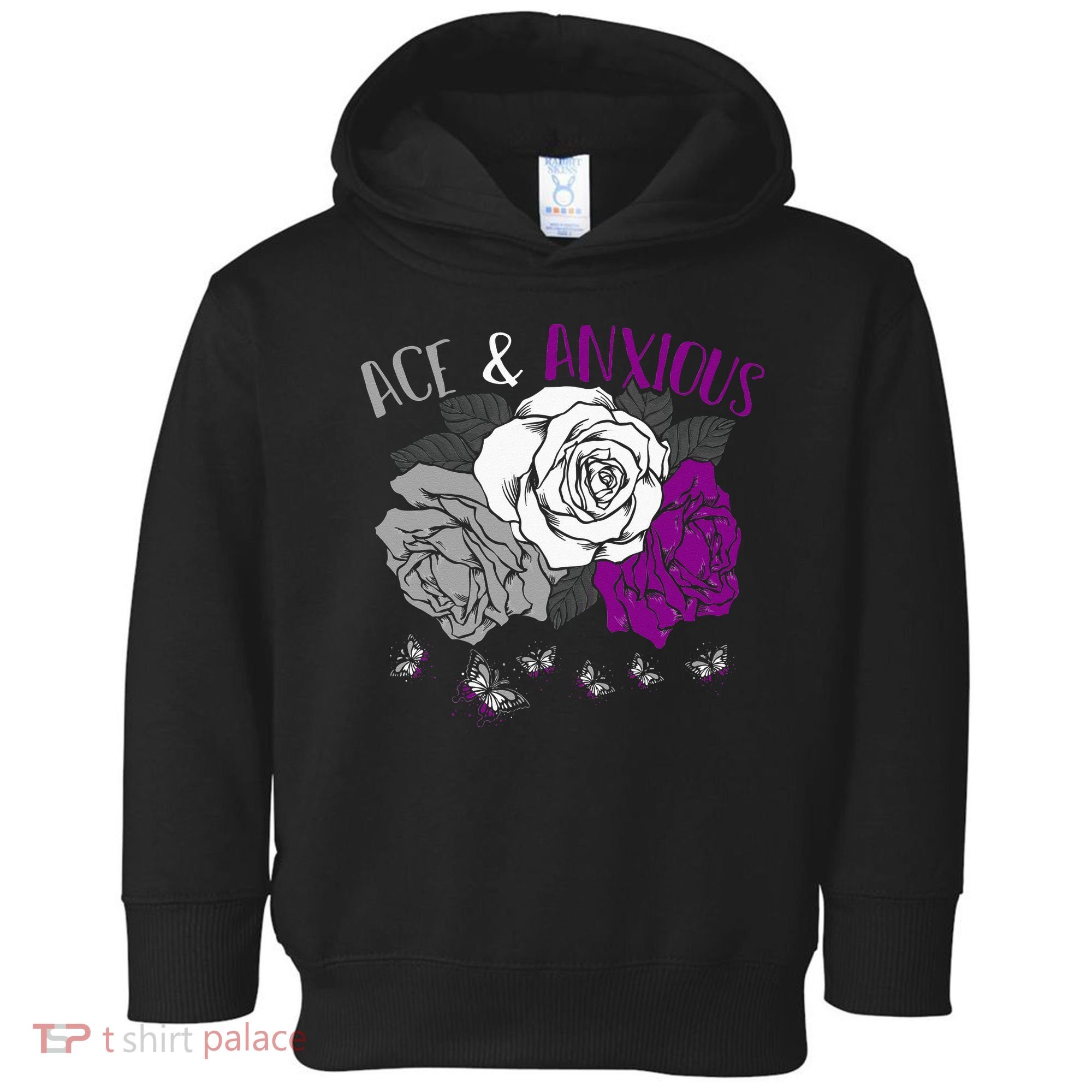LGBT Pride Funny Asexuality Ace Asexual Flag Gift Asexual Toddler Hoodie