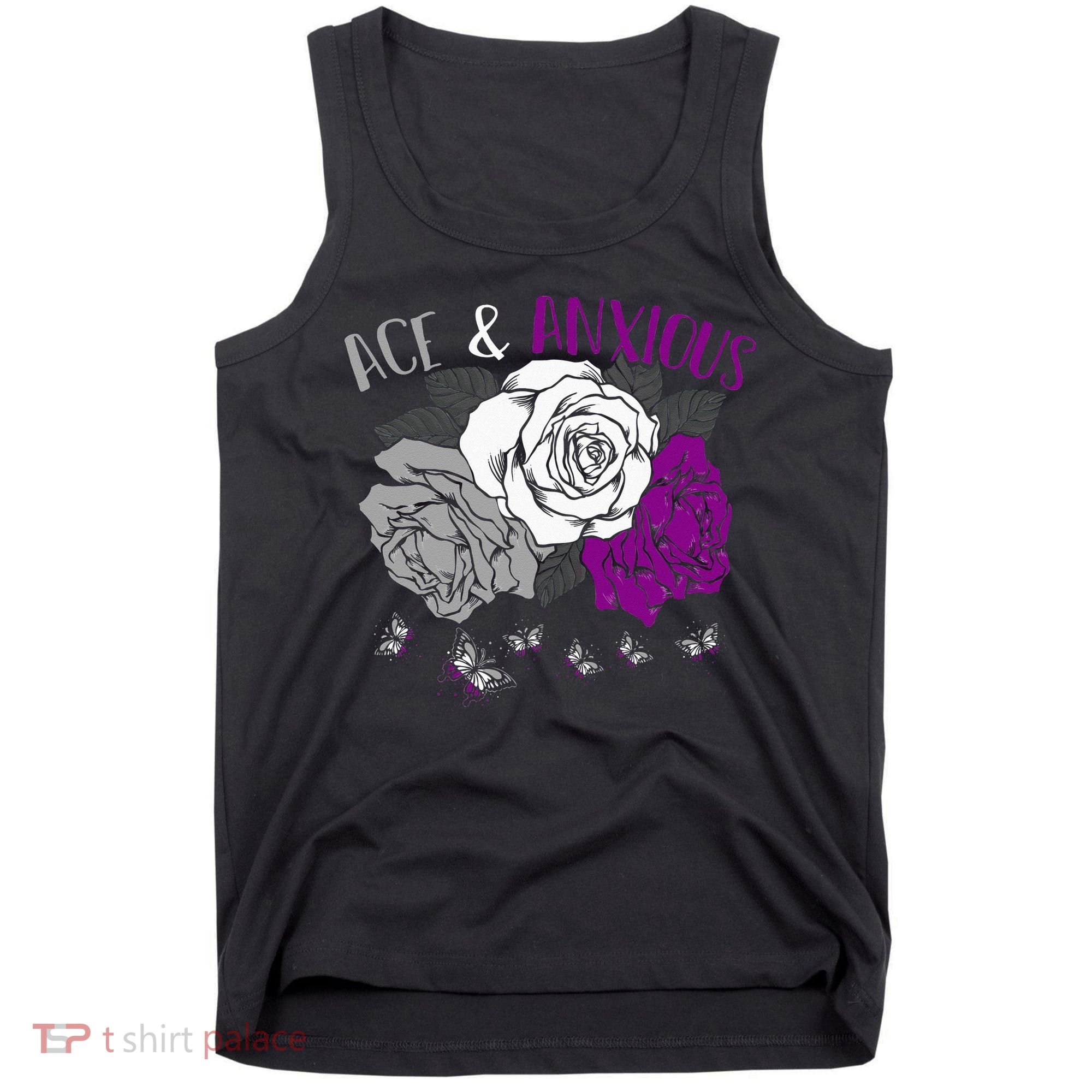 LGBT Pride Funny Asexuality Ace Asexual Flag Gift Asexual Tank Top