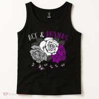 LGBT Pride Funny Asexuality Ace Asexual Flag Gift Asexual Tank Top thumb 2