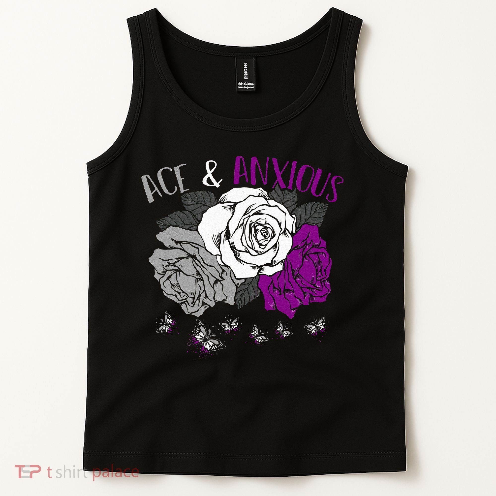 LGBT Pride Funny Asexuality Ace Asexual Flag Gift Asexual Tank Top