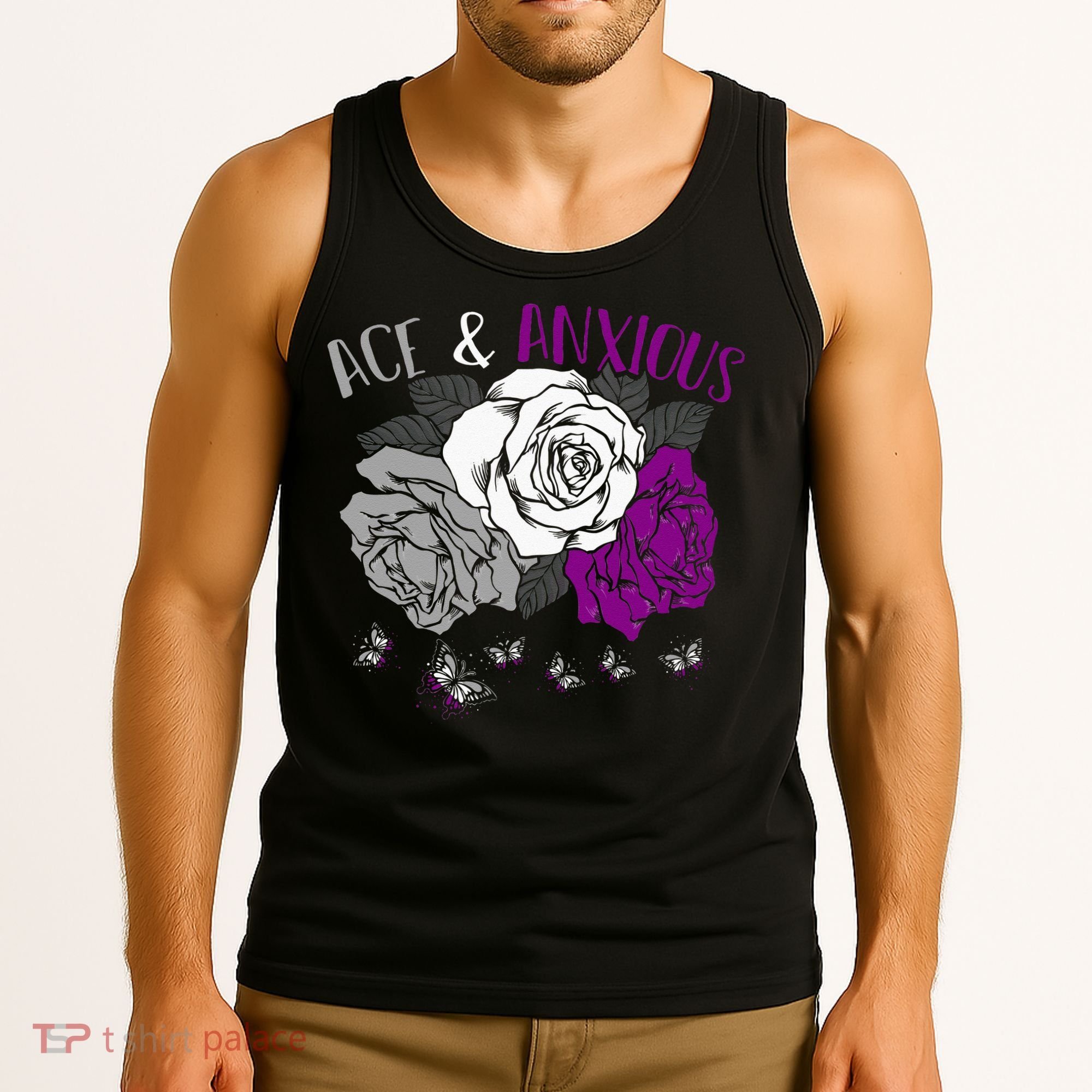LGBT Pride Funny Asexuality Ace Asexual Flag Gift Asexual Tank Top