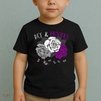 LGBT Pride Funny Asexuality Ace Asexual Flag Gift Asexual Toddler T-Shirt thumb 2