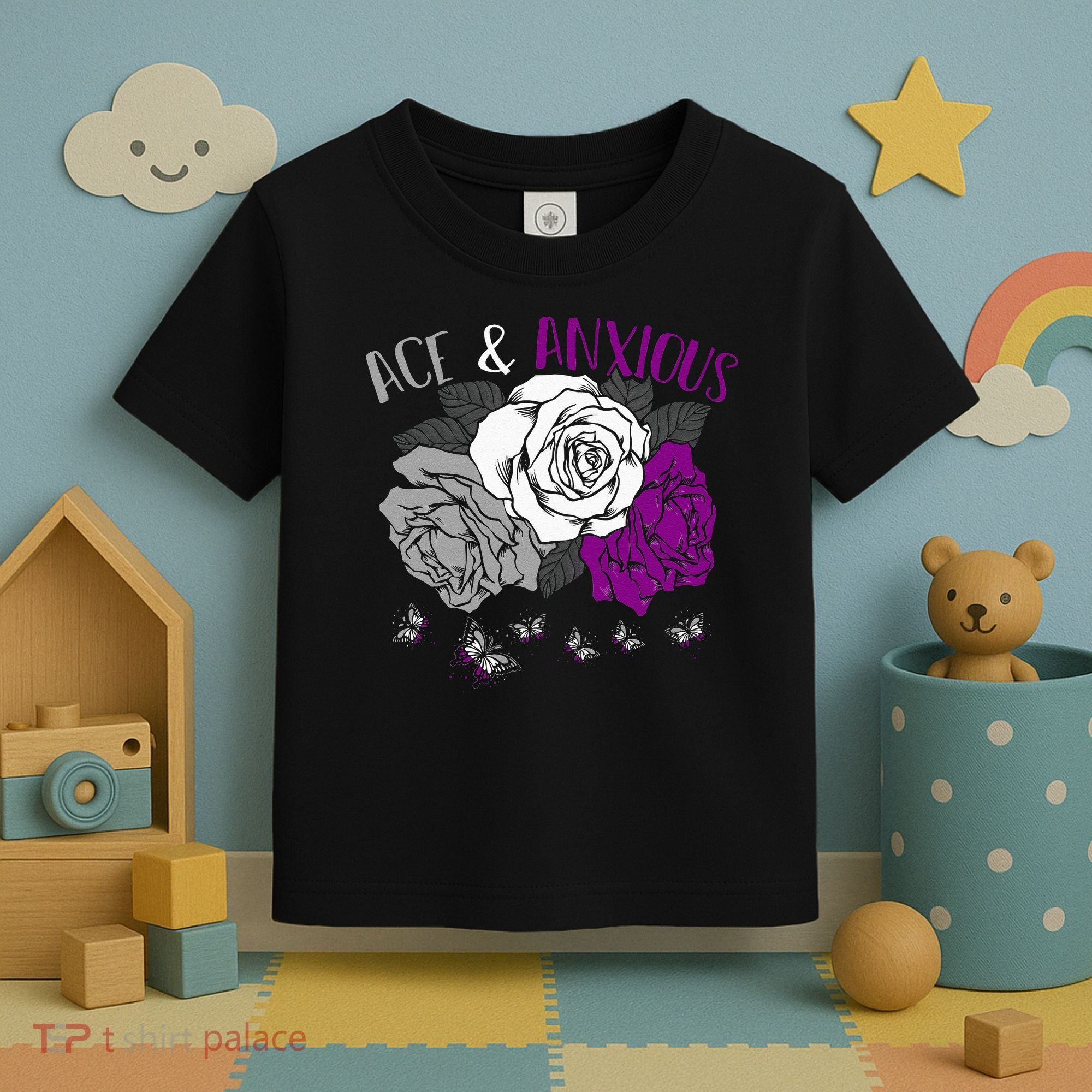 LGBT Pride Funny Asexuality Ace Asexual Flag Gift Asexual Toddler T-Shirt