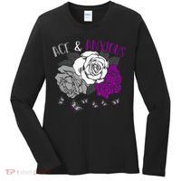 LGBT Pride Funny Asexuality Ace Asexual Flag Gift Asexual Women's Long Sleeve Shirt thumb 0