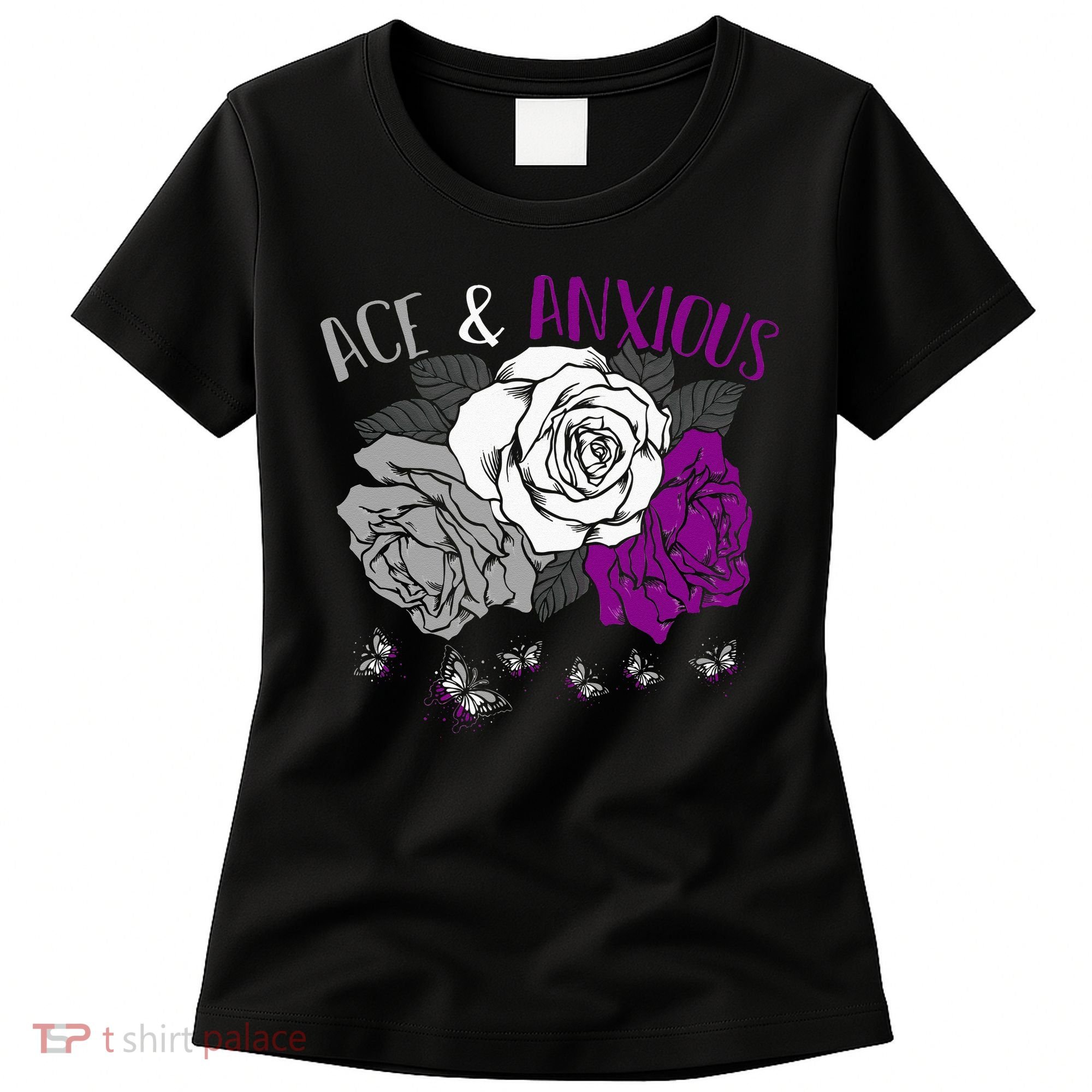 LGBT Pride Funny Asexuality Ace Asexual Flag Gift Asexual Women's T-Shirt