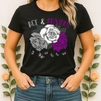 LGBT Pride Funny Asexuality Ace Asexual Flag Gift Asexual Women's T-Shirt thumb 2