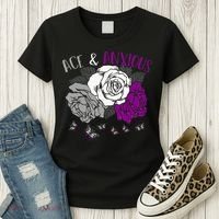 LGBT Pride Funny Asexuality Ace Asexual Flag Gift Asexual Women's T-Shirt thumb 3