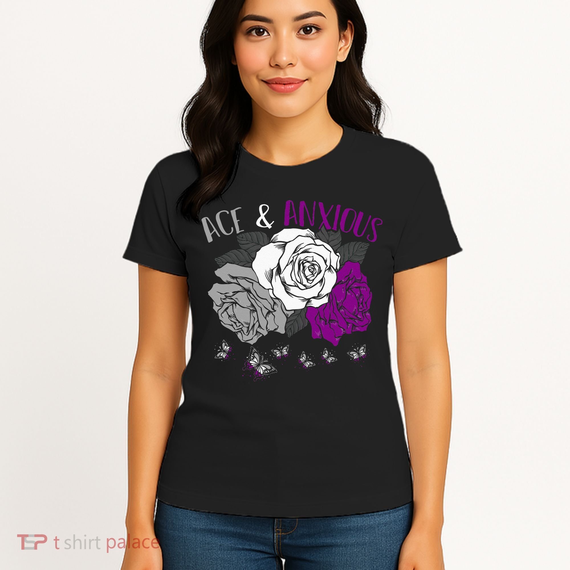 LGBT Pride Funny Asexuality Ace Asexual Flag Gift Asexual Women's T-Shirt