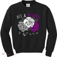 LGBT Pride Funny Asexuality Ace Asexual Flag Gift Asexual Kids Sweatshirt thumb 0