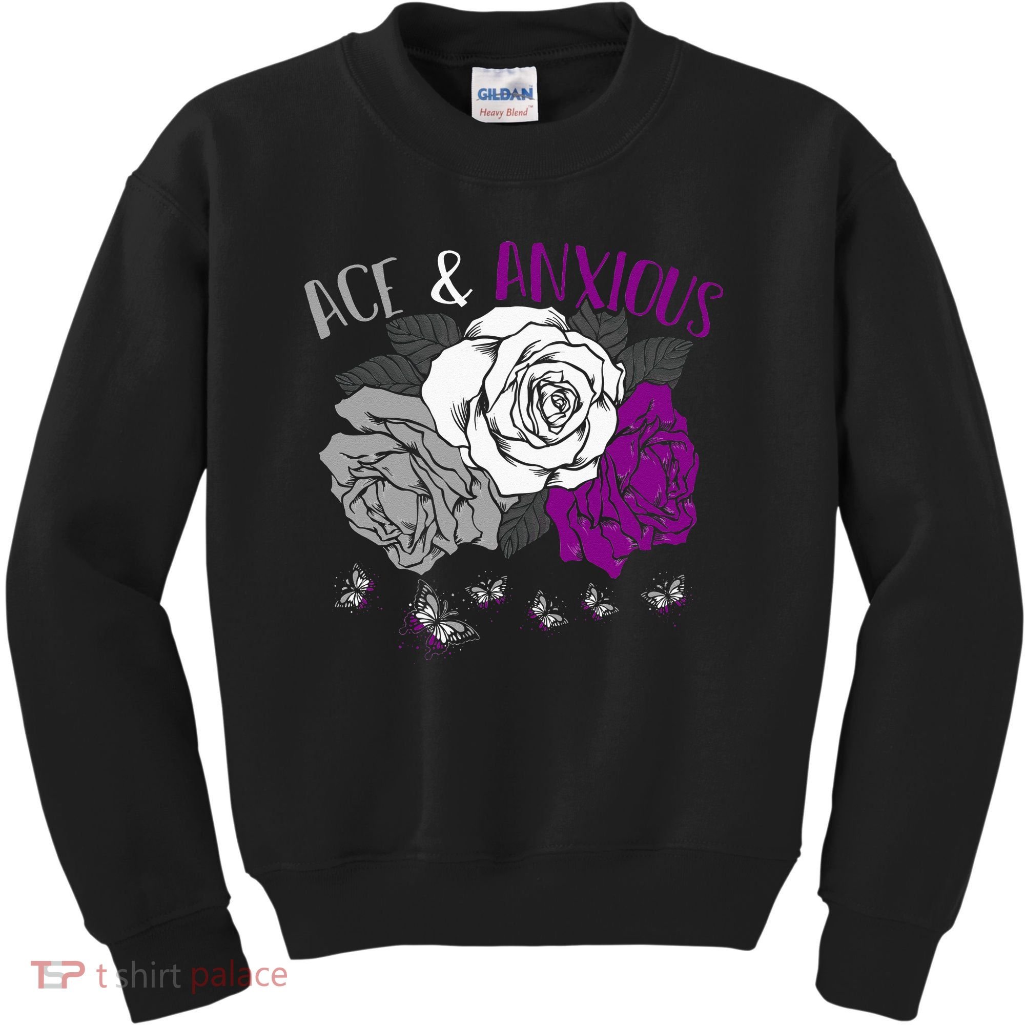 LGBT Pride Funny Asexuality Ace Asexual Flag Gift Asexual Kids Sweatshirt