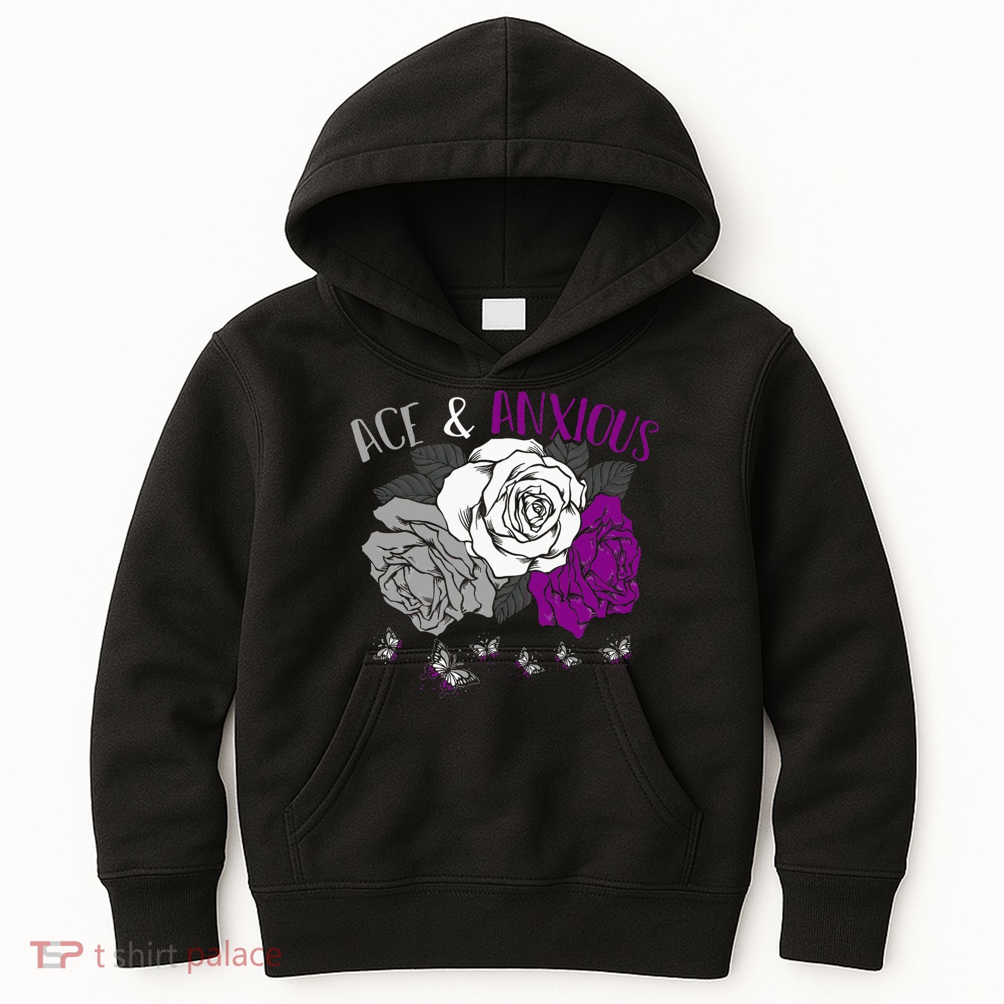 LGBT Pride Funny Asexuality Ace Asexual Flag Gift Asexual Kids Hoodie