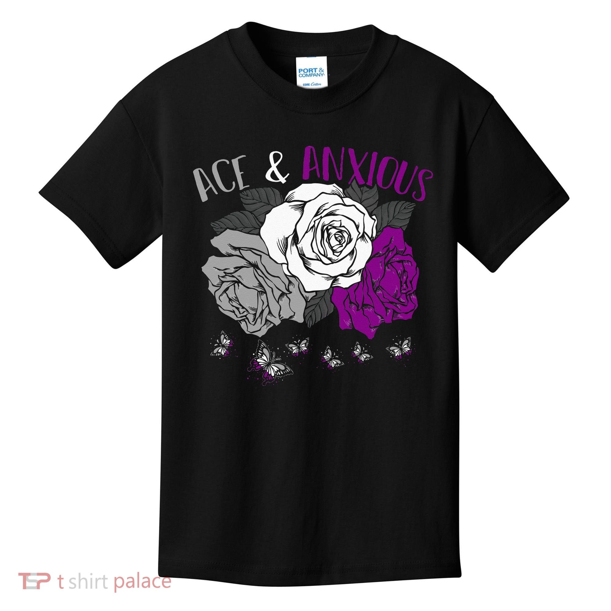 LGBT Pride Funny Asexuality Ace Asexual Flag Gift Asexual Kids T-Shirt