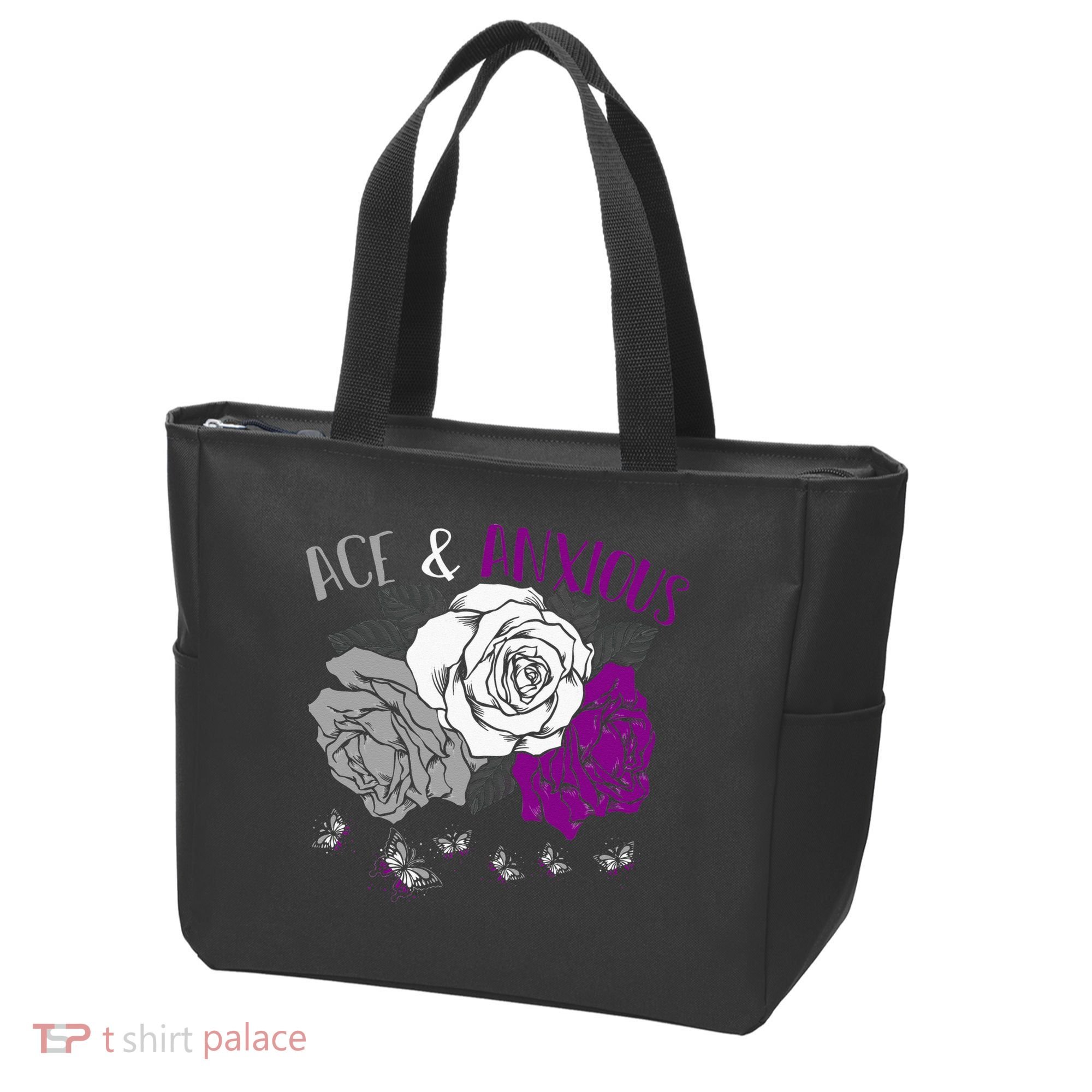 LGBT Pride Funny Asexuality Ace Asexual Flag Gift Asexual Tote Bag
