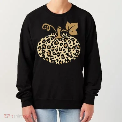 Leopard Pumpkin Fall Women's Sweatshirt