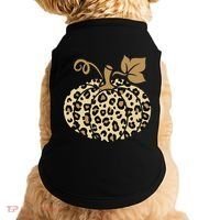Leopard Pumpkin Fall Doggie Tank thumb 0