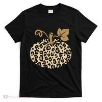 Leopard Pumpkin Fall T-Shirt thumb 0