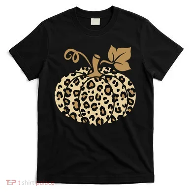 Leopard Pumpkin Fall T-Shirt