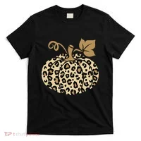 Leopard Pumpkin Fall T-Shirt thumb 0