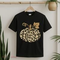 Leopard Pumpkin Fall T-Shirt thumb 2