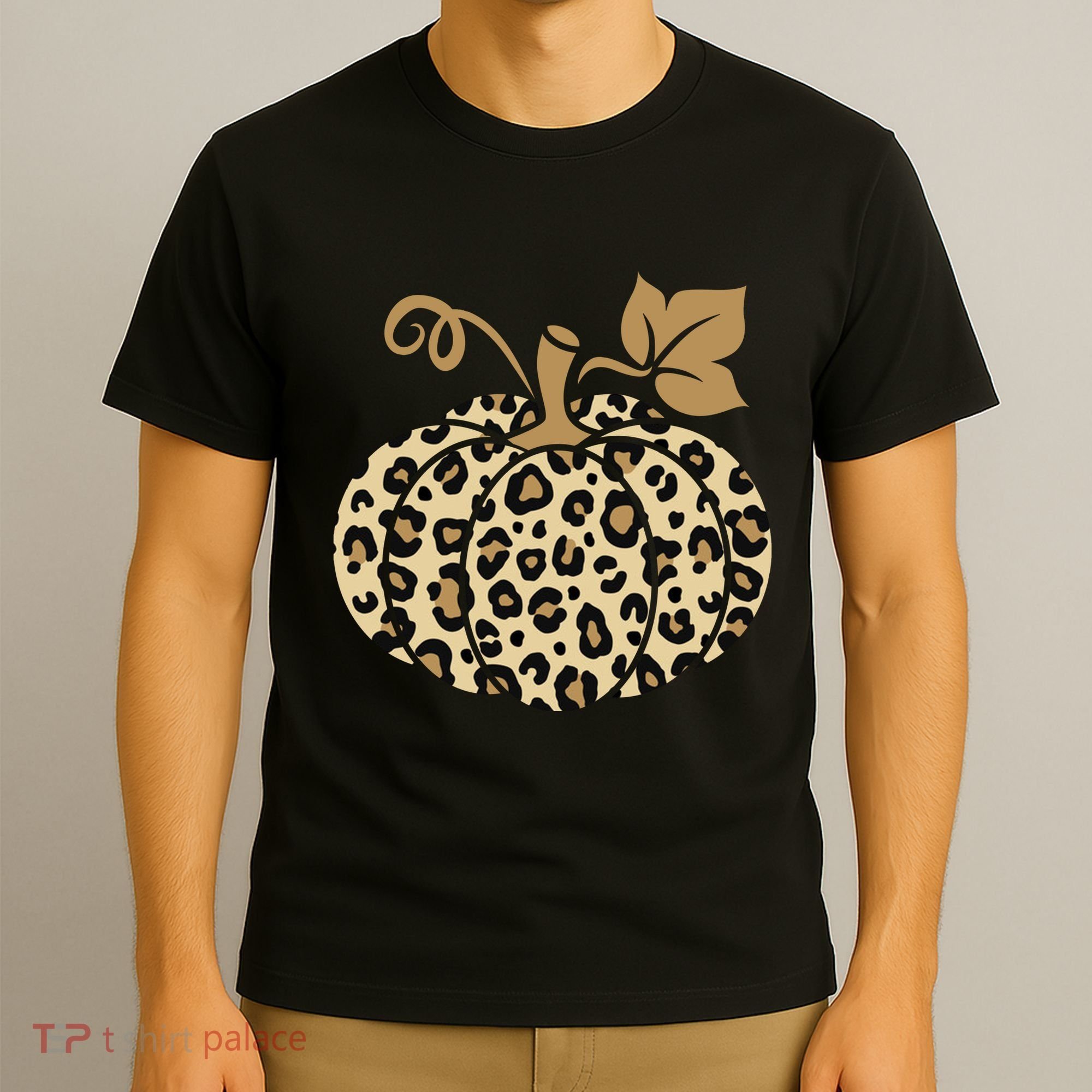 Leopard Pumpkin Fall T-Shirt