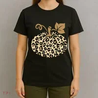 Leopard Pumpkin Fall T-Shirt thumb 4