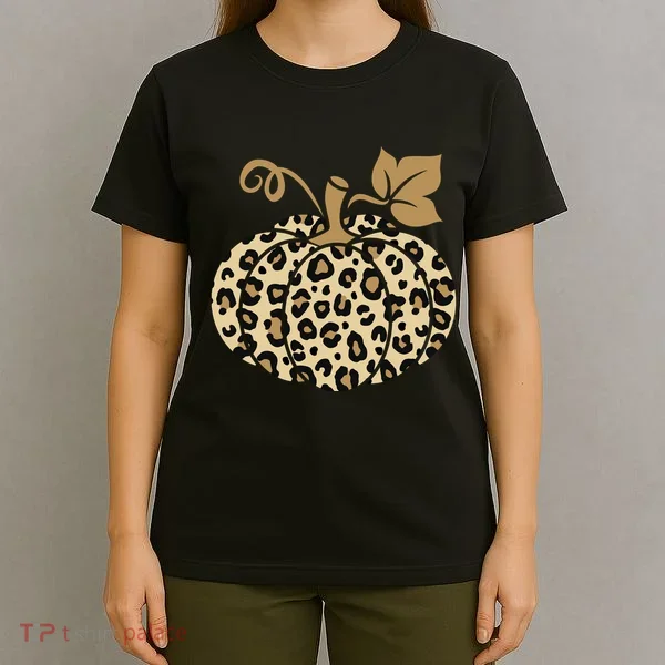 Leopard Pumpkin Fall T-Shirt
