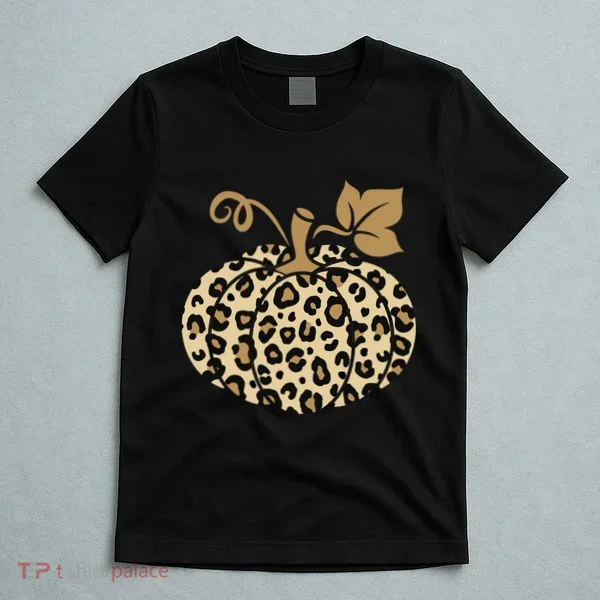 Leopard Pumpkin Fall T-Shirt
