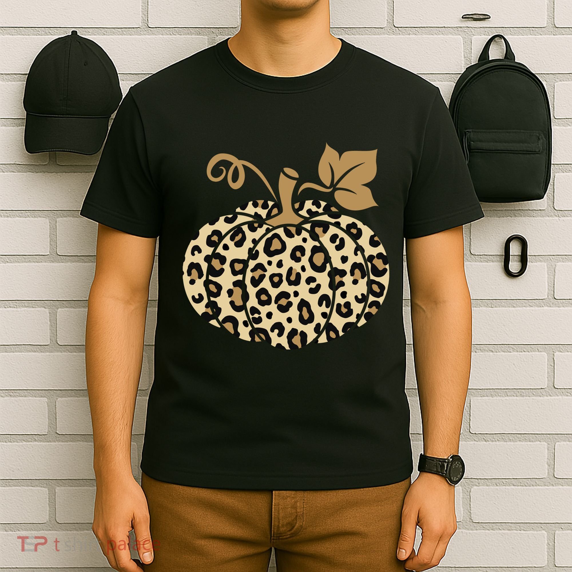 Leopard Pumpkin Fall T-Shirt